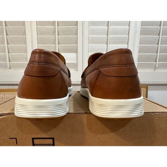 Ecco Men's S Lite Moc Penny Loafer Cognac Size 43 EU 9/9.5 US NWOB Elegant Comfy - Picture 9 of 11